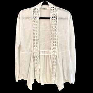 Elena Baldi Cardigan with Lace-Size Small